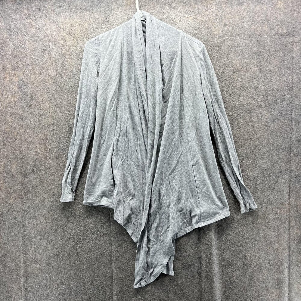 Fabletics Jacket Womens Small Gray Open Front Lig… - image 1